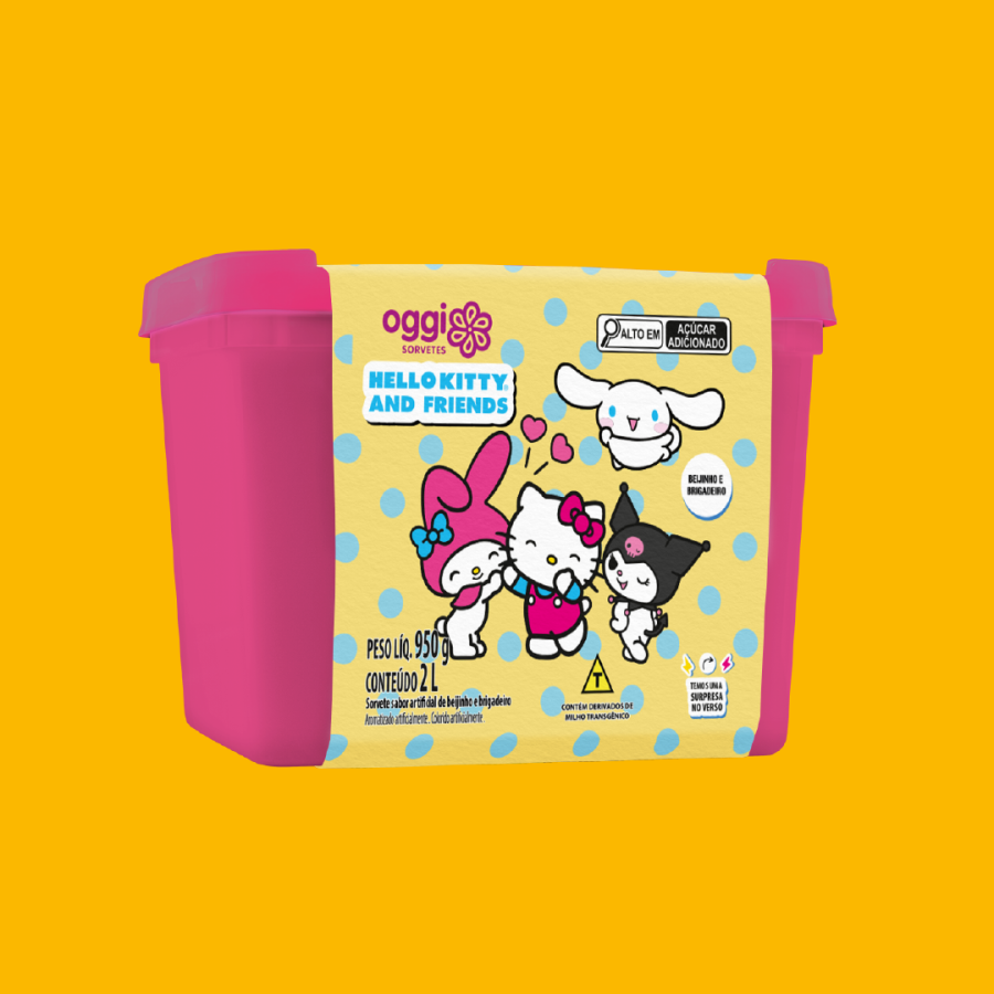 POTE HELLO KITTY BEIJINHO E BRIGADEIRO 2L